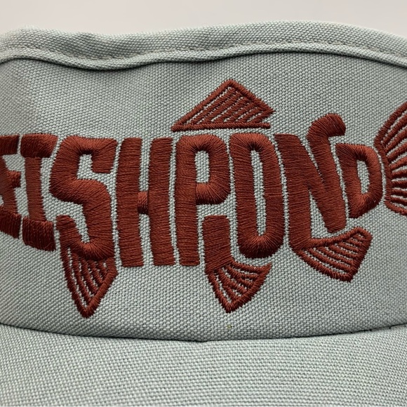 Fishpond Sabalo Lightweight Gray Adjustable Stitched Visor Hat Cap Fishing New - Picture 5 of 12